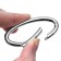 Oval-karabin, 6.5 × 3.1 cm / 54 × 6 mm, 5 pcs, silver color