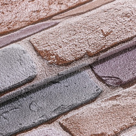 Paper bricks 301-02, 0.53x10.05m, pink/lilac/gray-3