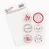 Stickers for gifts and flowers “with love”, vinyl, 9.3 x 16 cm