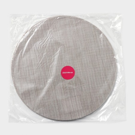 Serving napkin on the table “DI”, D = 38 cm, beige color-3