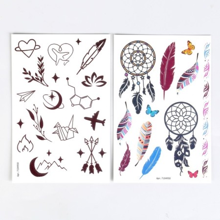Set "Children's Tattoos", glow in the dark, 2 sheets-2