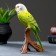 Figure "Green Parrot" 9,5x8x16.5cm
