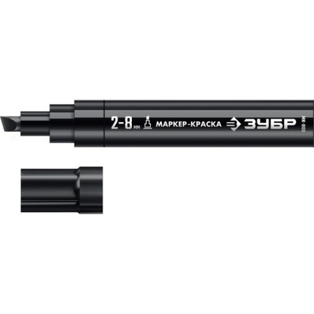 Marker-color construction bison MK-800 06327-2, wedge-shaped, 2-8 mm, black-1