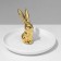 Supply Universal Ceramics "Rabbit" 13x12, white-golden color