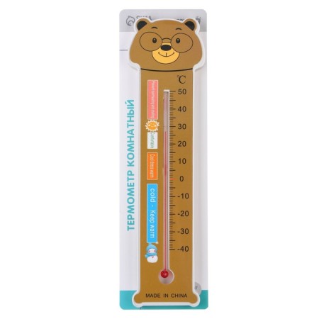 The thermometer is an indoor "Bear with glasses", color mix-9