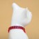 The cat collar "wave", with a bell, 30 x 1 cm, polyester, pink