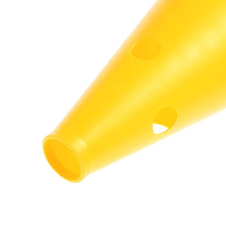 Cone with holes, 32 cm, yellow color-3