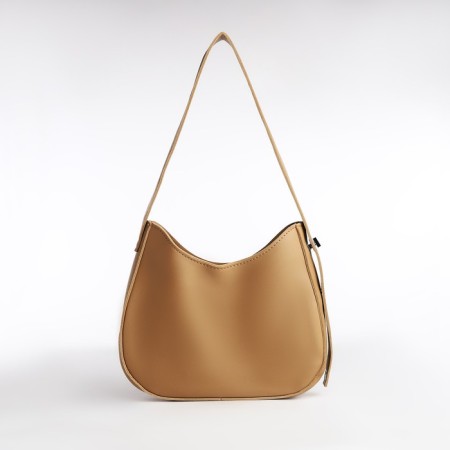 Women's bag on one shoulder, on lightning, beige color-1