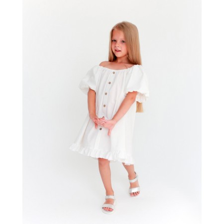 Children's dress KAFTAN "CUTE", p. 34 (122-128), white-2