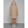 Coat insulated winter female, size 42, color light brown