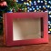 Gift box, with a window, the Christmas team, 24 x 17 x 8 cm