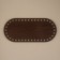 Donce for a bag, oval, 22 × 10 cm, brown color