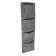 Fetter organizer qwerty, rectangular, 4 pockets, 30x100 cm, 1.5 l, color gray color