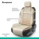Kittens on the seat Orthopedic Multi Comfort, 6 stops, 3 objects, eco -leather, beige