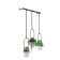 A set of suspended pots for plants TRIFLORA, White, 3 pcs.
