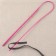 Flexible knitting needle for rubber bands / braid / cord, 58 cm, pink color