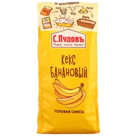 Banana cupcake S. Pudov, 0.300 kg