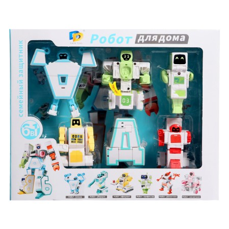 A set of robots "alphabet", transforms, light and sound effects, 6 letters, gather in 1 robot-22