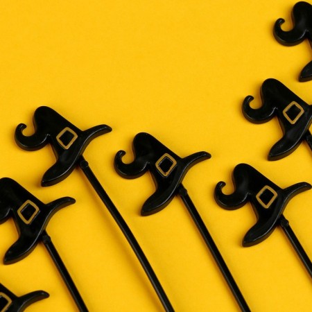 Skewers "Hat", in a set of 12 pieces, color black-3