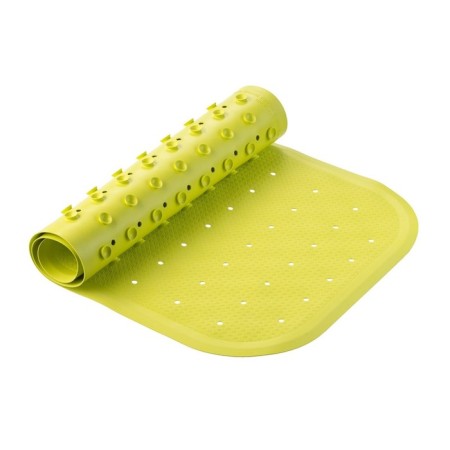 Anti-slip rubber bath, rr 34.5x76cm, light green color (with opening)