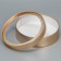 Makarun box, confectionery packaging tube with a window, “gold” 20 x 20 x 5 cm