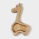 Menzhitsa - wooden plate Adelica "Giraffe", 20.5 × 11.5 × 1.8 cm, birch