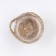 Kashpo wicker "Tanzania" with a pen, 15.5x15.5x13.5 cm, natural, white