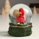 Souvenir Light Polystone Water Ball "Santa Claus with a bag on the shoulder" 7x8x9 cm