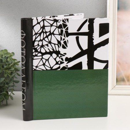 Photo album magnetic 20 sheets "Abstraction. Green" 29x24x2 cm