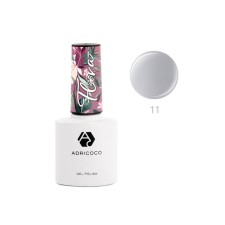 Гель-лак Adricoco FLORA, №11 серебряный ландыш, 8 мл