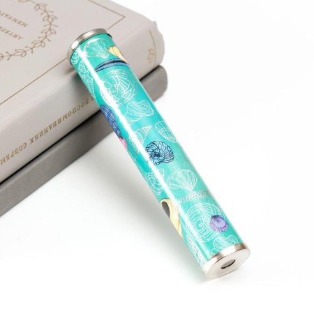 Kaleidoscope "Sea with silver embossing" 17x3x3 cm-6