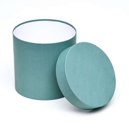 Hat box, emerald, 18 x 18 cm-2