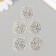 Decor Metal for creativity "Printing Press. For you" 3x3 cm