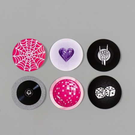 Sticker Paper "Diskoshar" d = 2.5 cm 252 pcs in the roll-5
