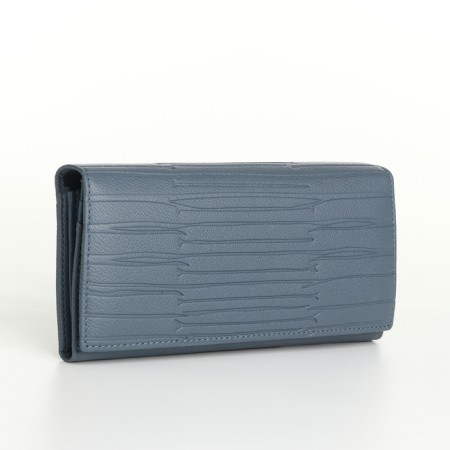 Women's wallet on magnets, blue color