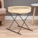 Koffee table wicker "Onis" YS-011, 48x49cm