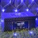 Garland "Network" 2 × 3 m, IP44, UMS, transparent thread, 384 LED, blue glow, 220 V