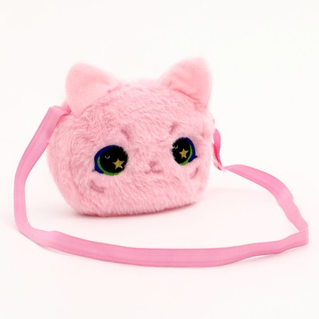 Children's bag "cat", pink color