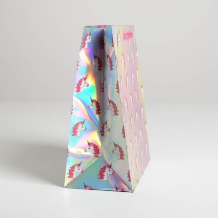 Gift holographic package, packaging, “unicorn”, 23 x 27 x 11.5 cm-1