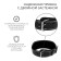 Belt for heavy athletics 130 cm, artificial leather, black color