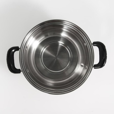 PROMO stainless steel pan, 900 ml, 16 × 7 cm, with a lid-2