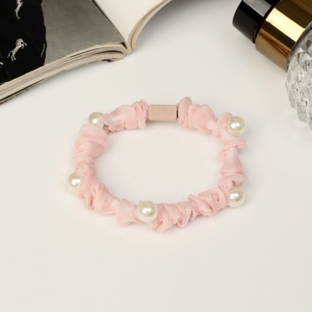 Hair gum "Militsa" beads, 5 cm, mix