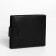 Male purse for magnet, department for bills, for maps, for coins, black color