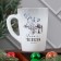 Glass mug with a gradient "Cozy and heat", 300 ml