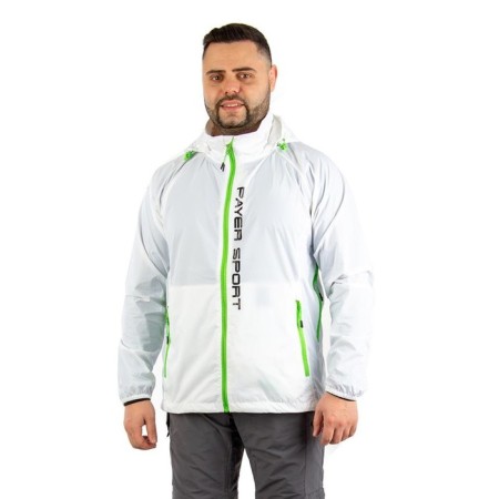 Vetrovka Payer "Fox" is moisture-proof, nylon, white with black, rr 56-58 Height 182-188