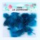 A set of feathers for decor 10 pcs., Size 1 pc: 5 × 2 cm, turquoise color with black