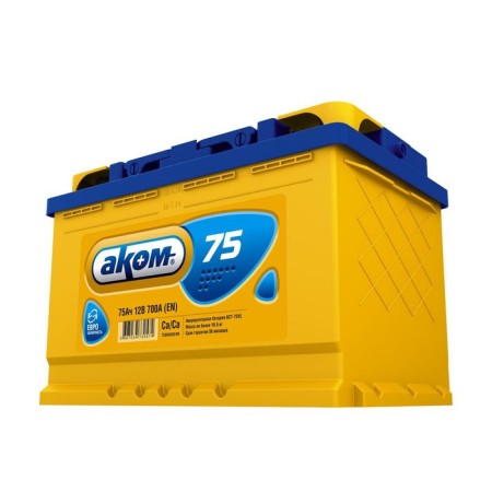 Battery AKU 75 A/h - 6 tbsp, reverse polarity-1