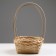 A set of wicker baskets, D19x9/32 cm, d22x9.5/34 cm, d25x10/36 cm, 3pcs, bamboo
