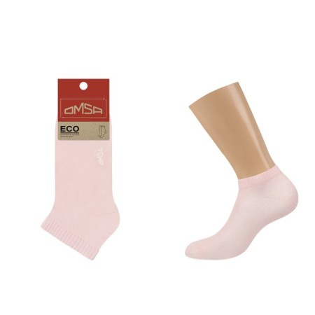 Women's socks shortened Omsa Eco, size 39-41, Pesca color