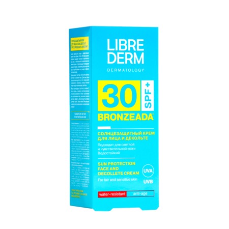 Sunscreen for the face and neckline Librederm Bronzeada SPF30, 50 ml-2